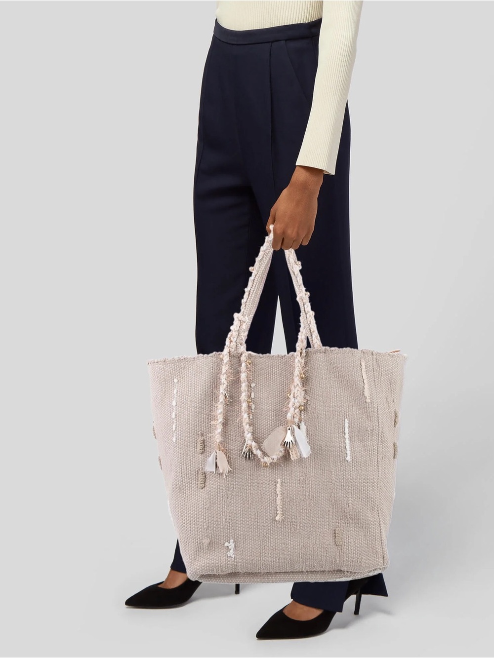 RARE Ancient Greek Bag - Large Vasso Tote in Neutral / Natural - Picture 17 of 17